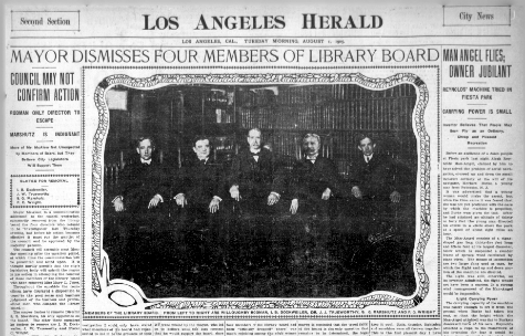 The cover of the August 1, 1905 Los Angeles Herald