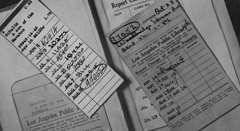 Manual library check out slip