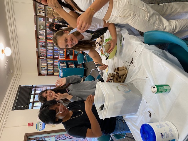 teens at a library event