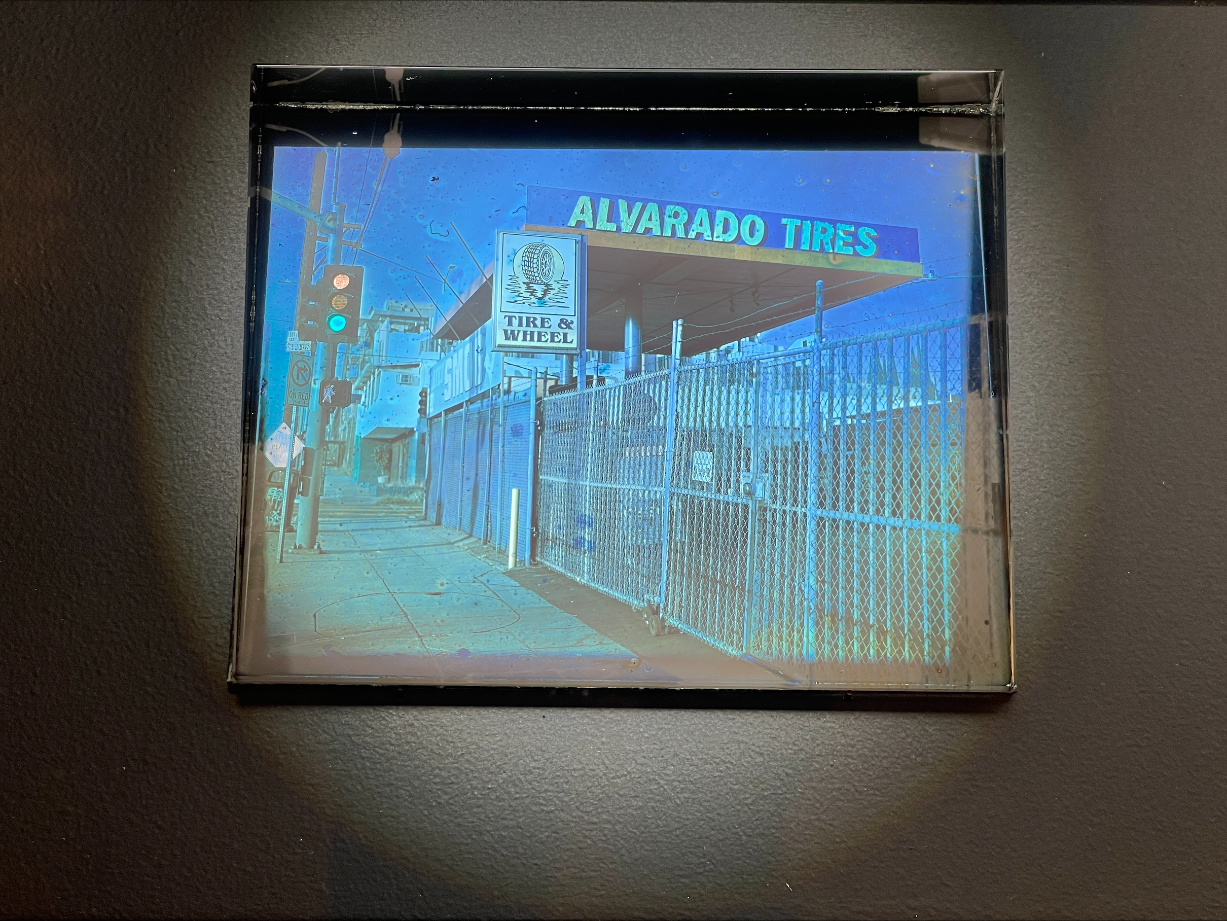 photograph of tire shop