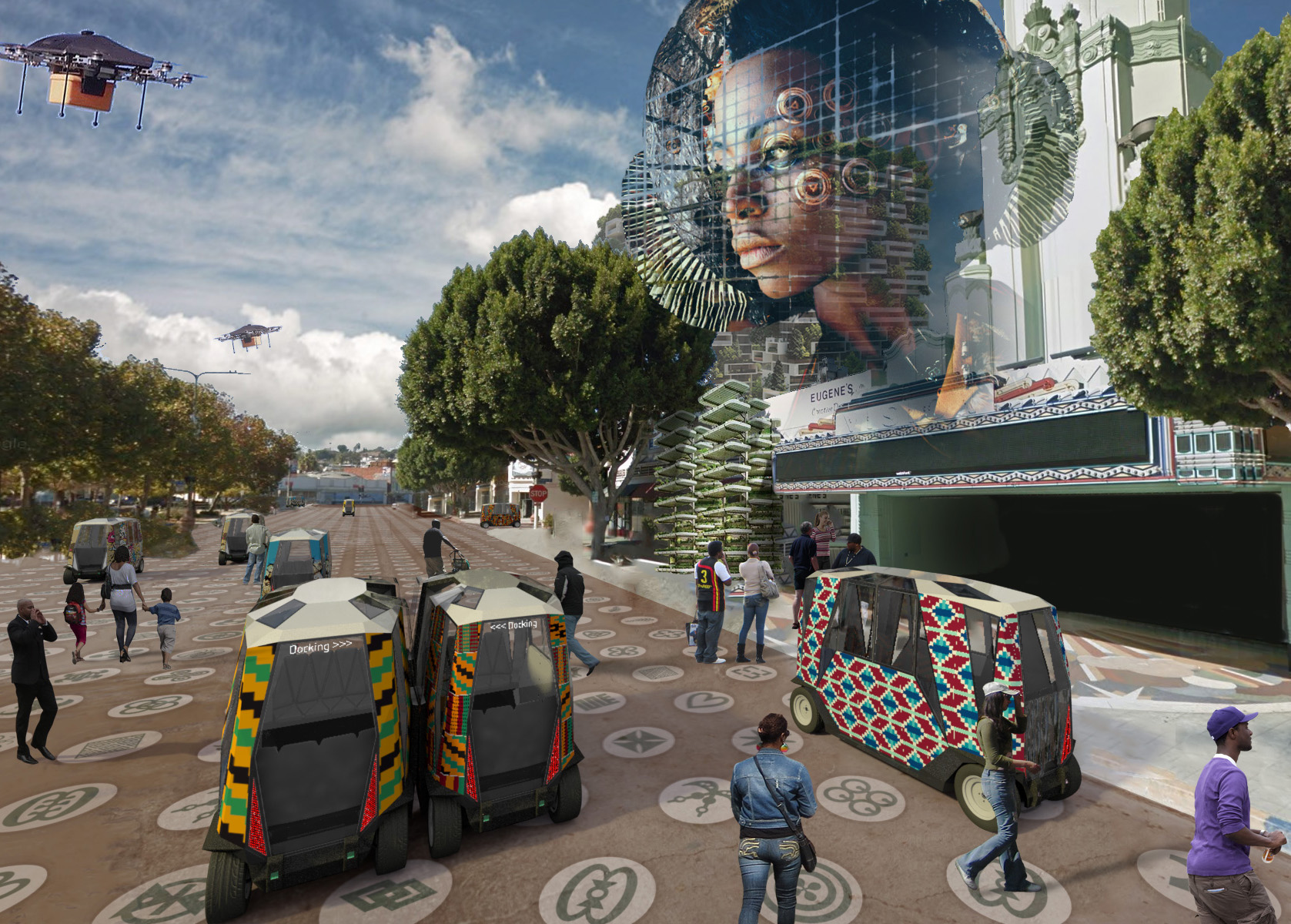 computer generated urban landscape