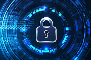 lock in the digital realm representing trade secrets