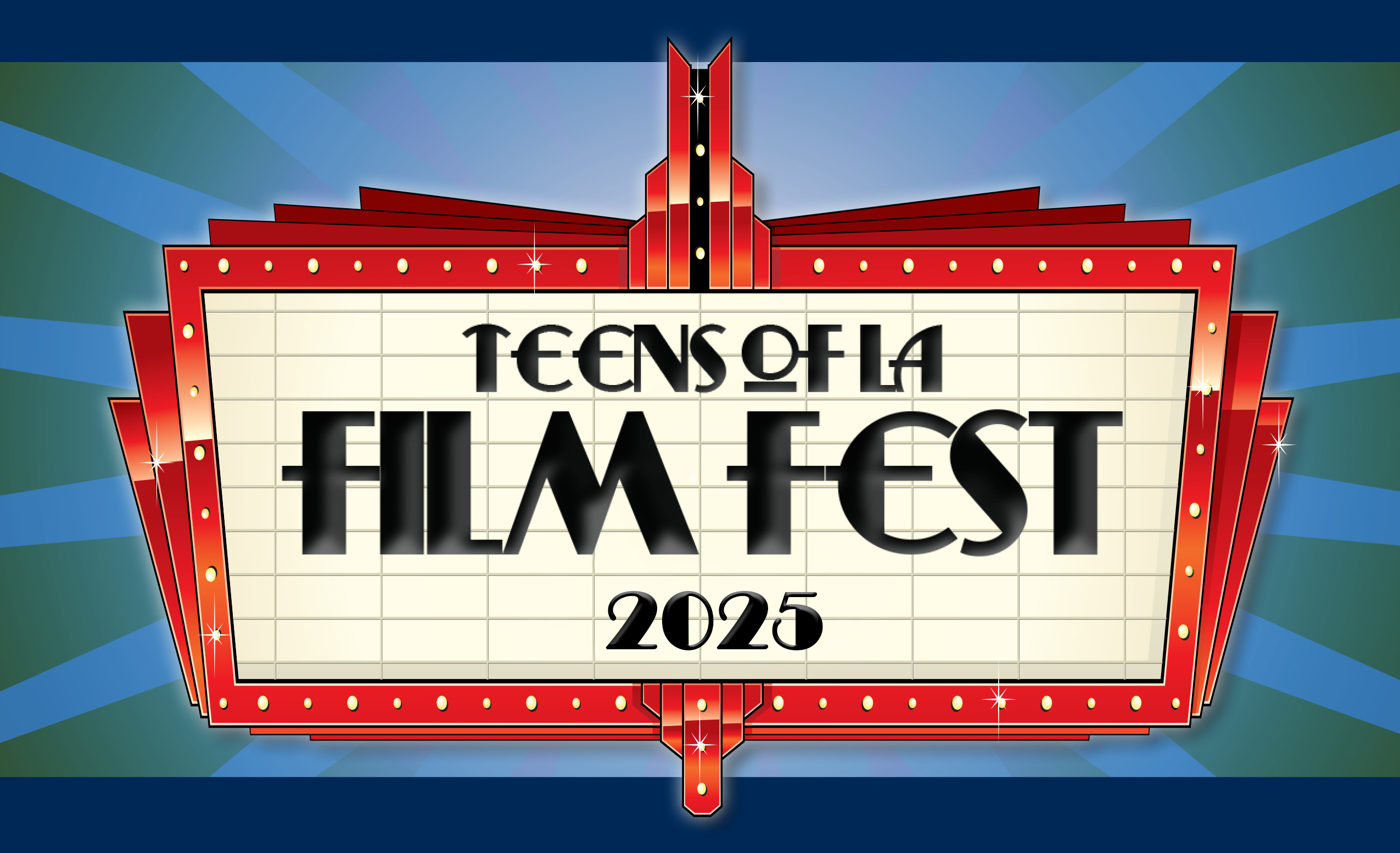 movie marquis displaying Teens of LA Film Fest