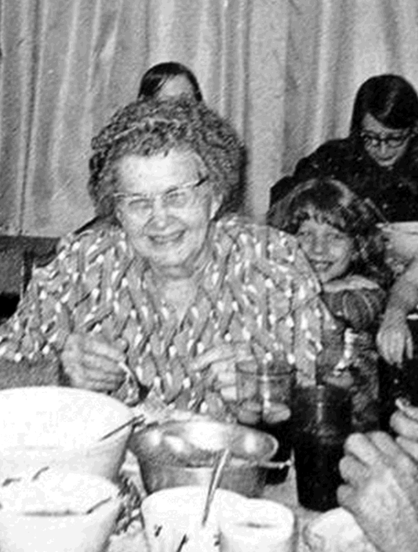 Liz photobombing her grandma back in the day
